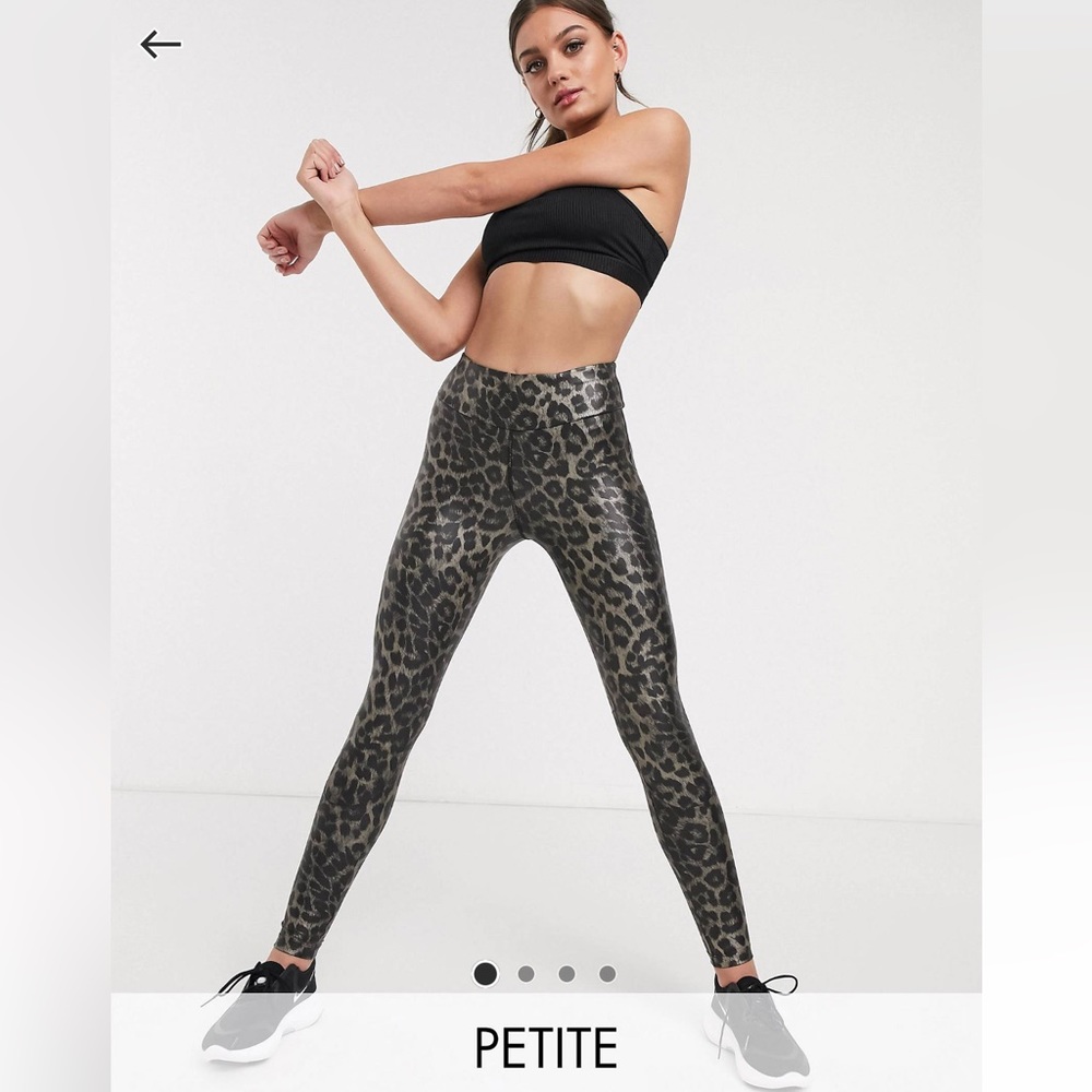 ASOS Petite high waisted legging in leopard